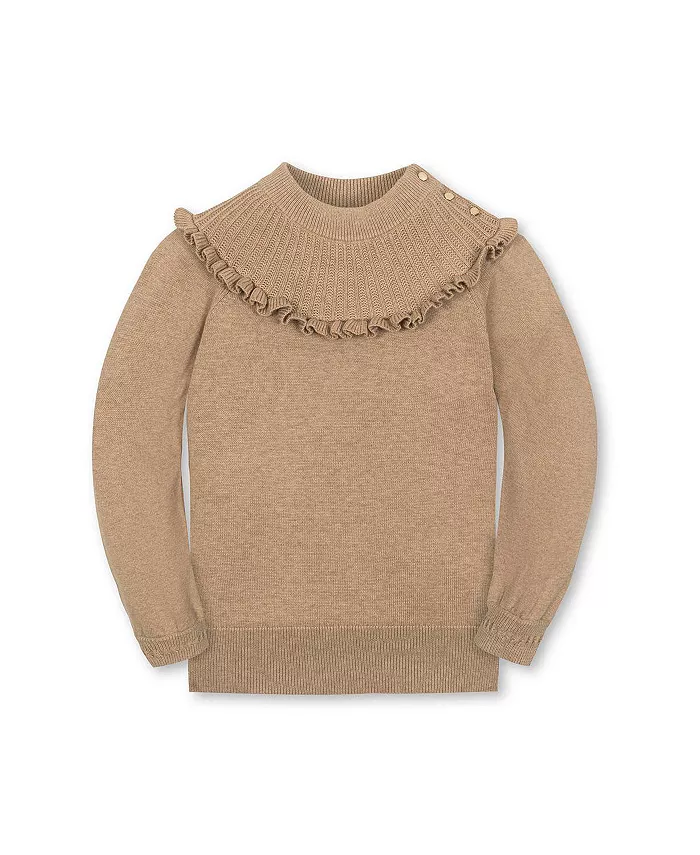 Органический свитер с длинными рукавами, воротником-стойкой и оборкой для девочек младшего и старшего возраста Hope & Henry, коричневый
Органический свитер с длинными рукавами, воротником-стойкой и оборкой для девочек младшего и старшего возраста Hope & Henry, коричневый