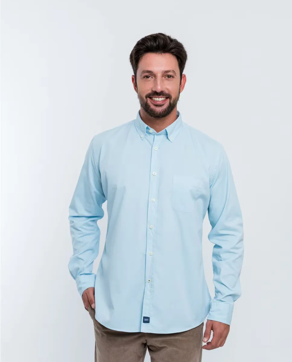 Мужская повседневная хлопковая рубашка, мягкая, приталенная, однотонная, светло-голубого цвета Wickett Jones, светло-голубой
Мужская повседневная хлопковая рубашка, мягкая, приталенная, однотонная, светло-голубого цвета Wickett Jones, светло-голубой