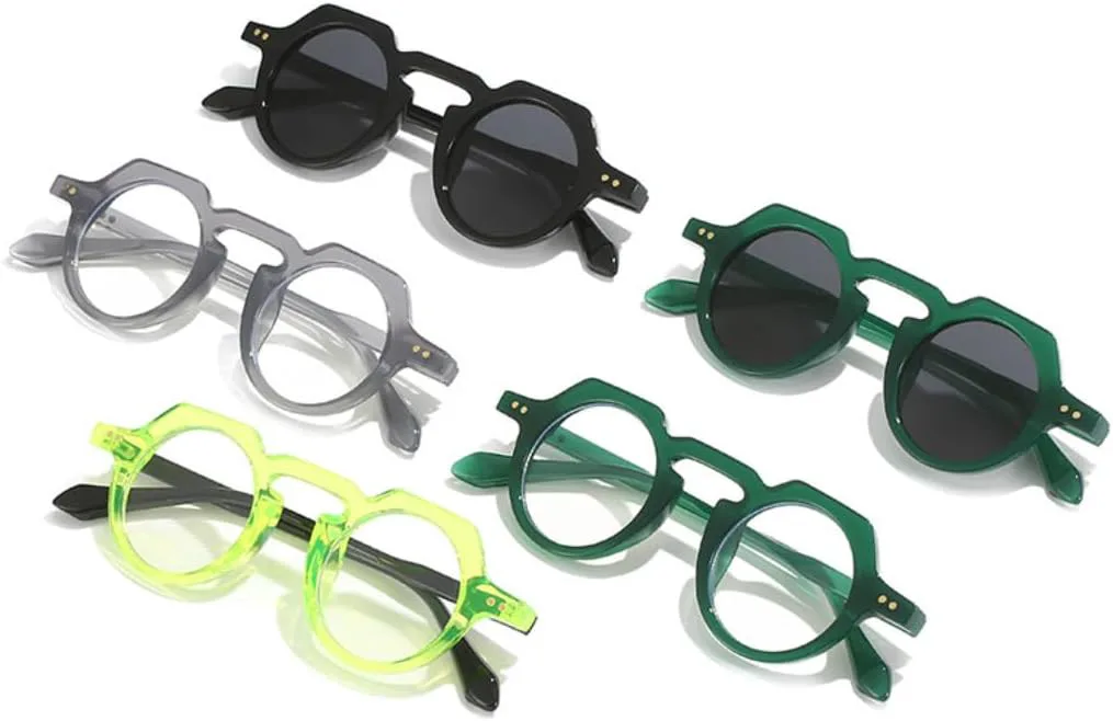 Солнцезащитные очки для мужчин и женщин - защита UV400 - панк, круглые заклепки, цветные линзы, для занятий спортом на открытом воздухе и вождения DSVIGF, Green-clear
Солнцезащитные очки для мужчин и женщин - защита UV400 - панк, круглые заклепки, цветные линзы, для занятий спортом на открытом воздухе и вождения DSVIGF, Green-clear