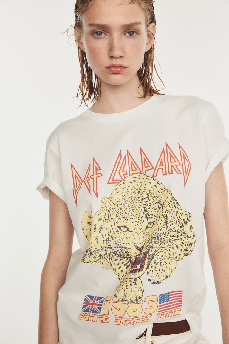 Футболка с мотивом H&M, белый
Футболка с мотивом H&M, белый