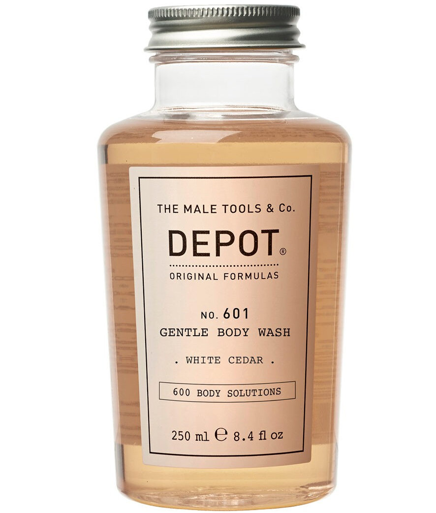 Depot 601, Нежный очищающий гель для душа с экстрактом кедра, 250 мл
Depot 601, Нежный очищающий гель для душа с экстрактом кедра, 250 мл