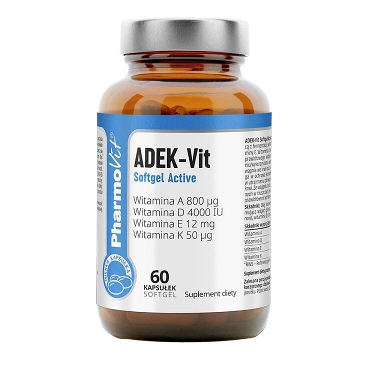 Препарат, содержащий витамины A, D, E и K Pharmovit Clean Label ADEK-Vit Softgel Active, 30 мл
Препарат, содержащий витамины A, D, E и K Pharmovit Clean Label ADEK-Vit Softgel Active, 30 мл