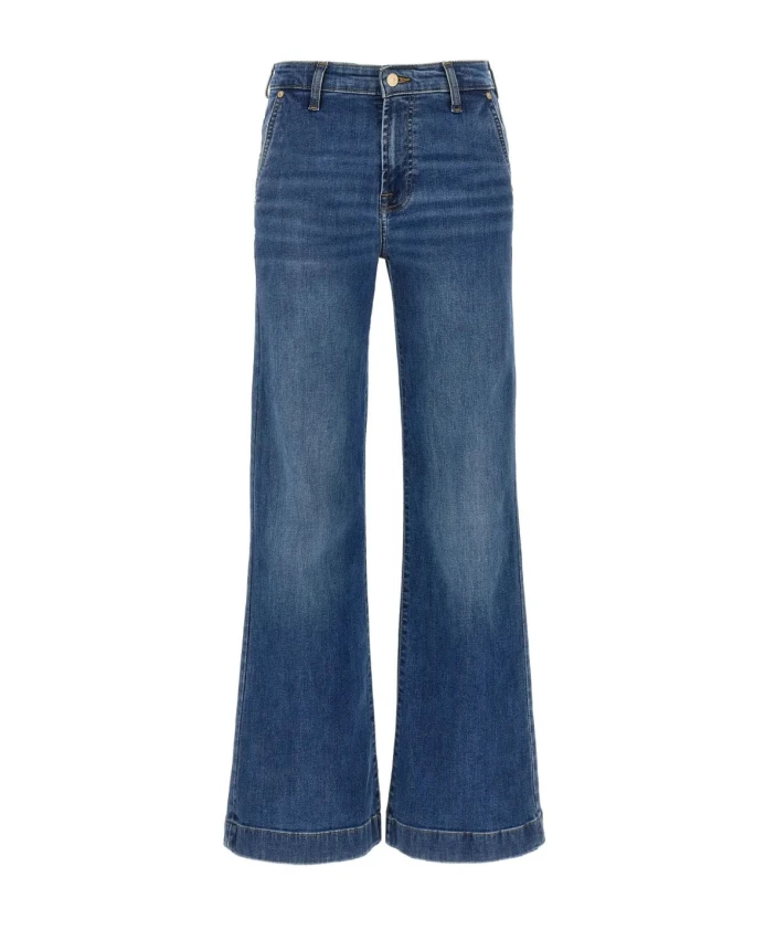 Современные джинсы-клеш с высокой талией для додзе 7 For All Mankind, синий
Современные джинсы-клеш с высокой талией для додзе 7 For All Mankind, синий