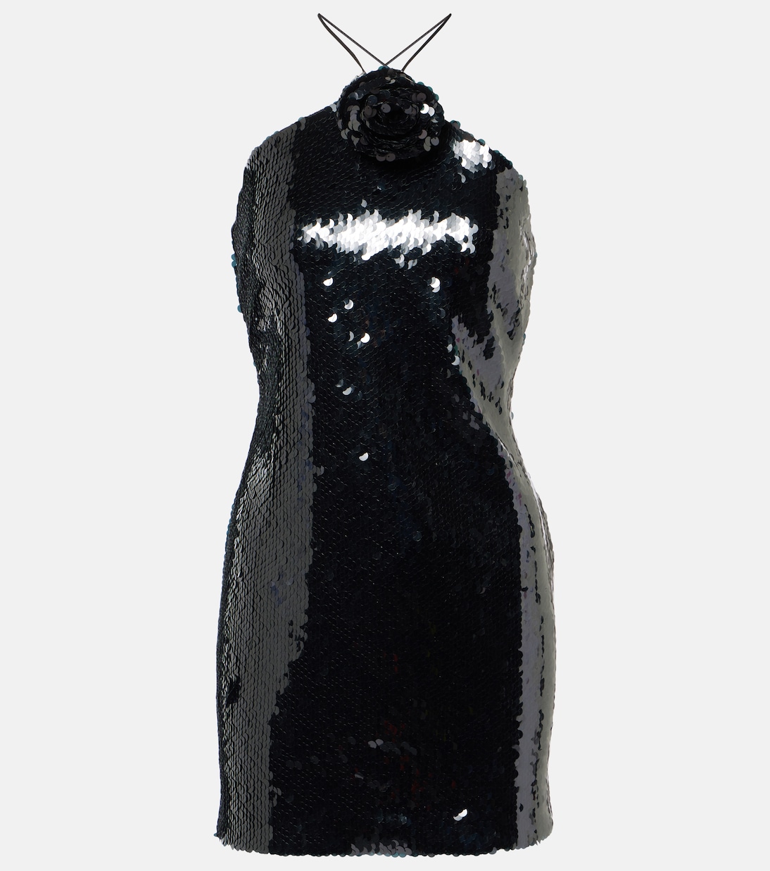 Мини-платье с цветочной аппликацией и пайетками Magda Butrym, черный
Мини-платье с цветочной аппликацией и пайетками Magda Butrym, черный