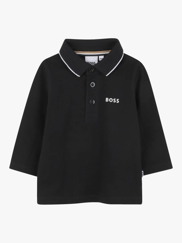 Детская хлопковая поло с длинными рукавами BOSS Baby HUGO BOSS, Black
Детская хлопковая поло с длинными рукавами BOSS Baby HUGO BOSS, Black
