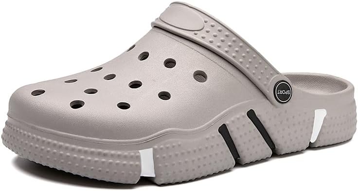 Легкие садовые сабо - противоскользящие пляжные сандалии с вырезным дизайном Hhhchpm, серый
Легкие садовые сабо - противоскользящие пляжные сандалии с вырезным дизайном Hhhchpm, серый