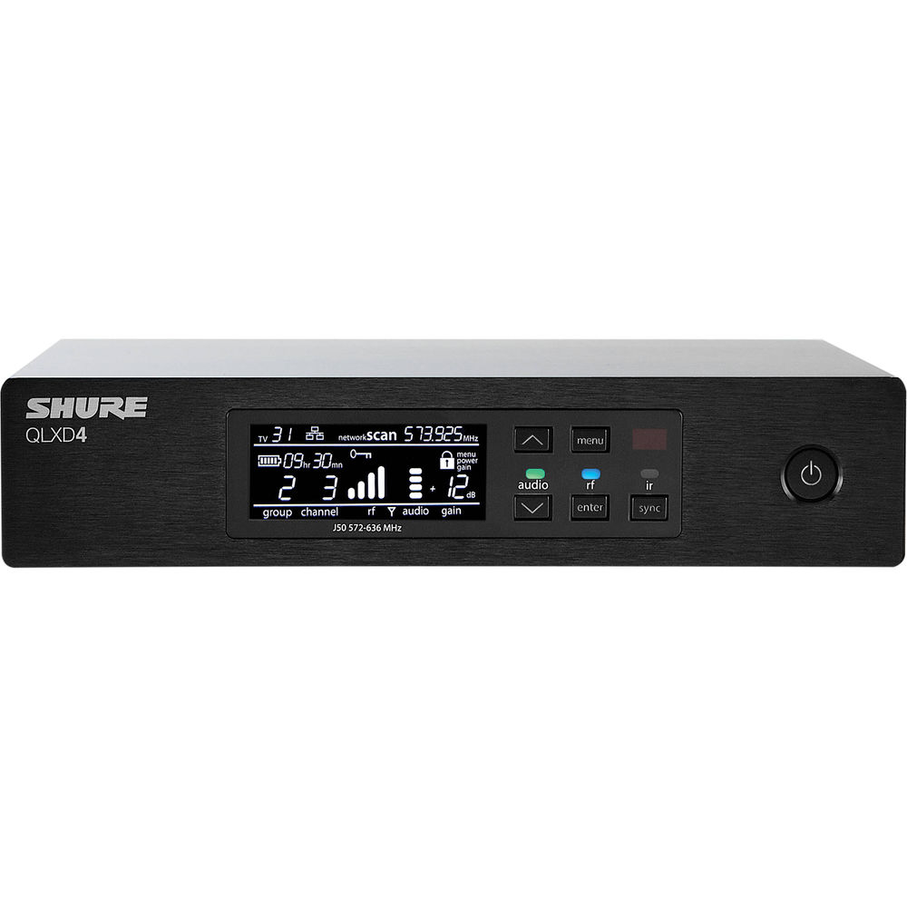 Беспроводной приемник Shure QLXD4 Digital Wireless Receiver QLXD4-J50A
Беспроводной приемник Shure QLXD4 Digital Wireless Receiver QLXD4-J50A