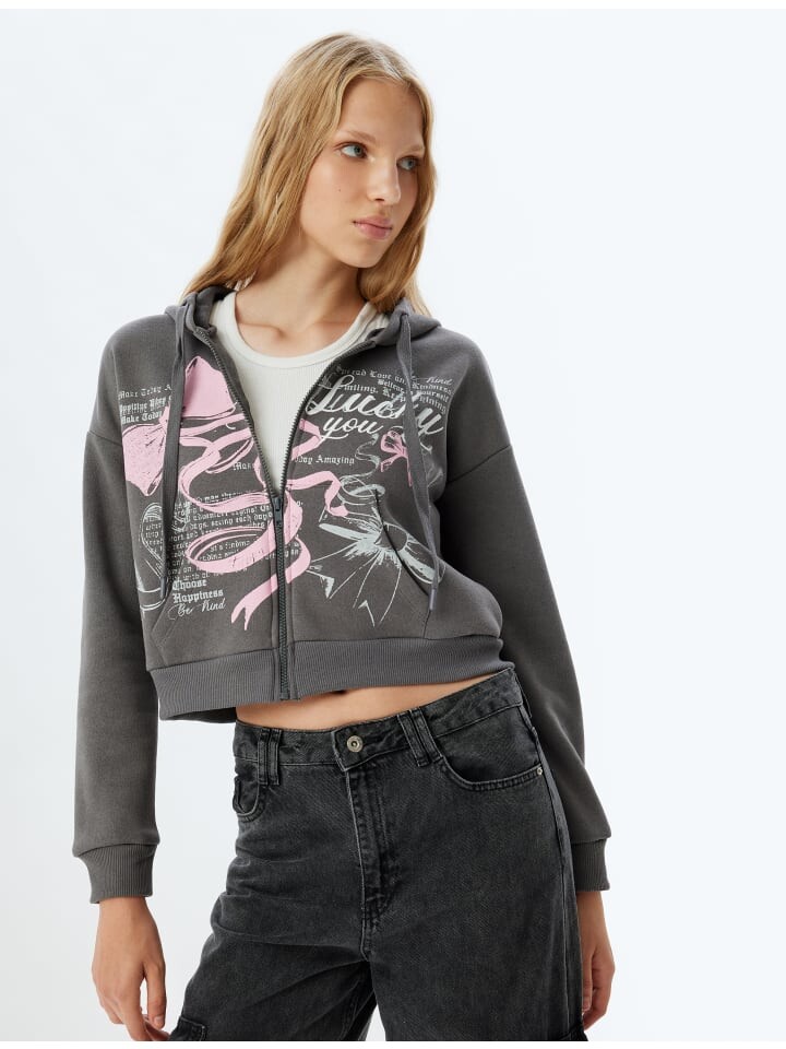 Толстовка KOTON, антрацит
Толстовка KOTON, антрацит