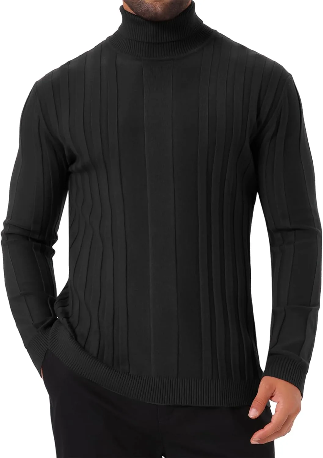 Мужской свитер-водолазка однотонный теплый вязаный TATT 21
Мужской свитер-водолазка однотонный теплый вязаный TATT 21