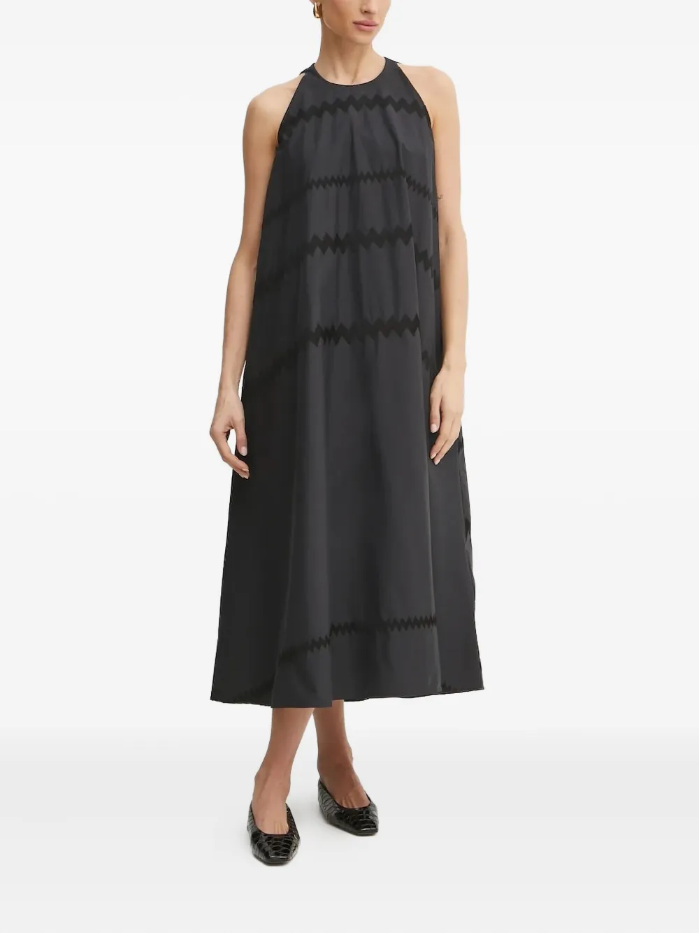 Платье с вышитым узором зигзаг Liviana Conti, черный
Платье с вышитым узором зигзаг Liviana Conti, черный