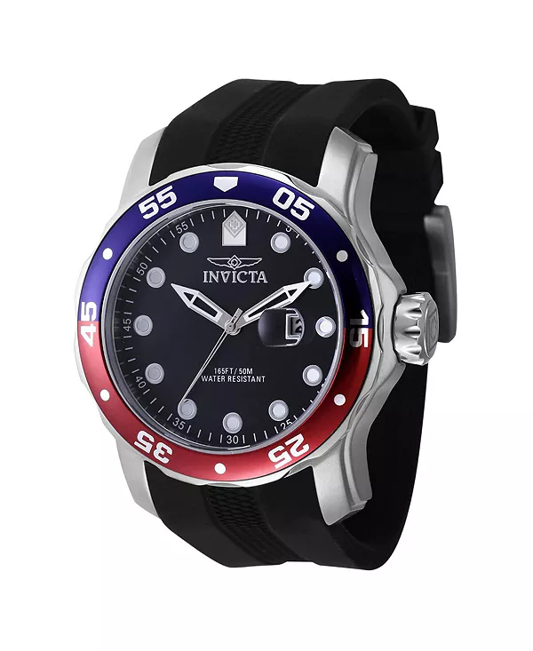 Мужские кварцевые часы Pro Diver 45735 с тремя стрелками и черным циферблатом Invicta, black
Мужские кварцевые часы Pro Diver 45735 с тремя стрелками и черным циферблатом Invicta, black