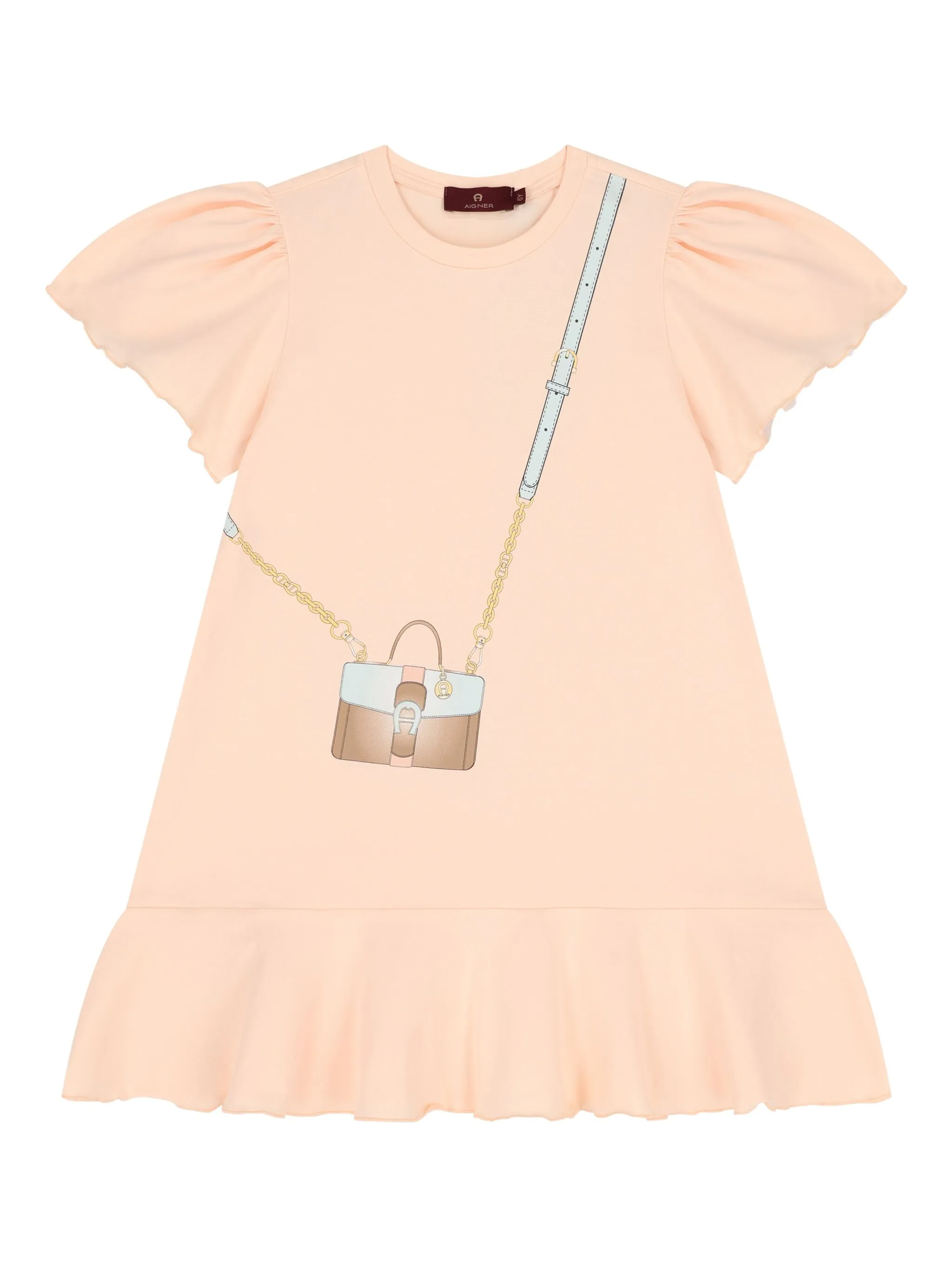 Платье с объемными рукавами и принтом Aigner Kids, розовый
Платье с объемными рукавами и принтом Aigner Kids, розовый