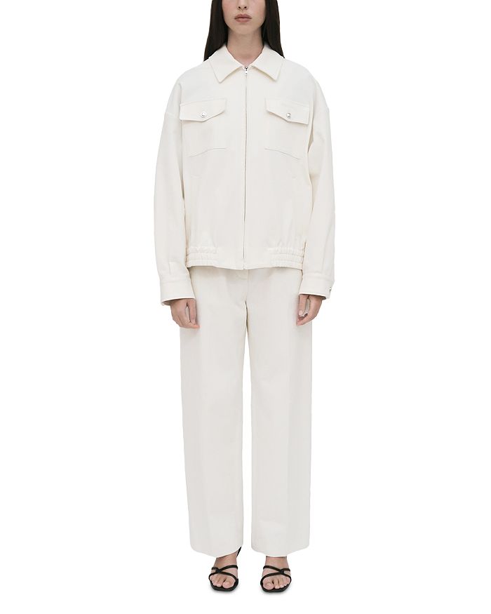 Куртка-рубашка на молнии Rosetta Getty, слоновая кость/кремовый 
Куртка-рубашка на молнии Rosetta Getty, слоновая кость/кремовый