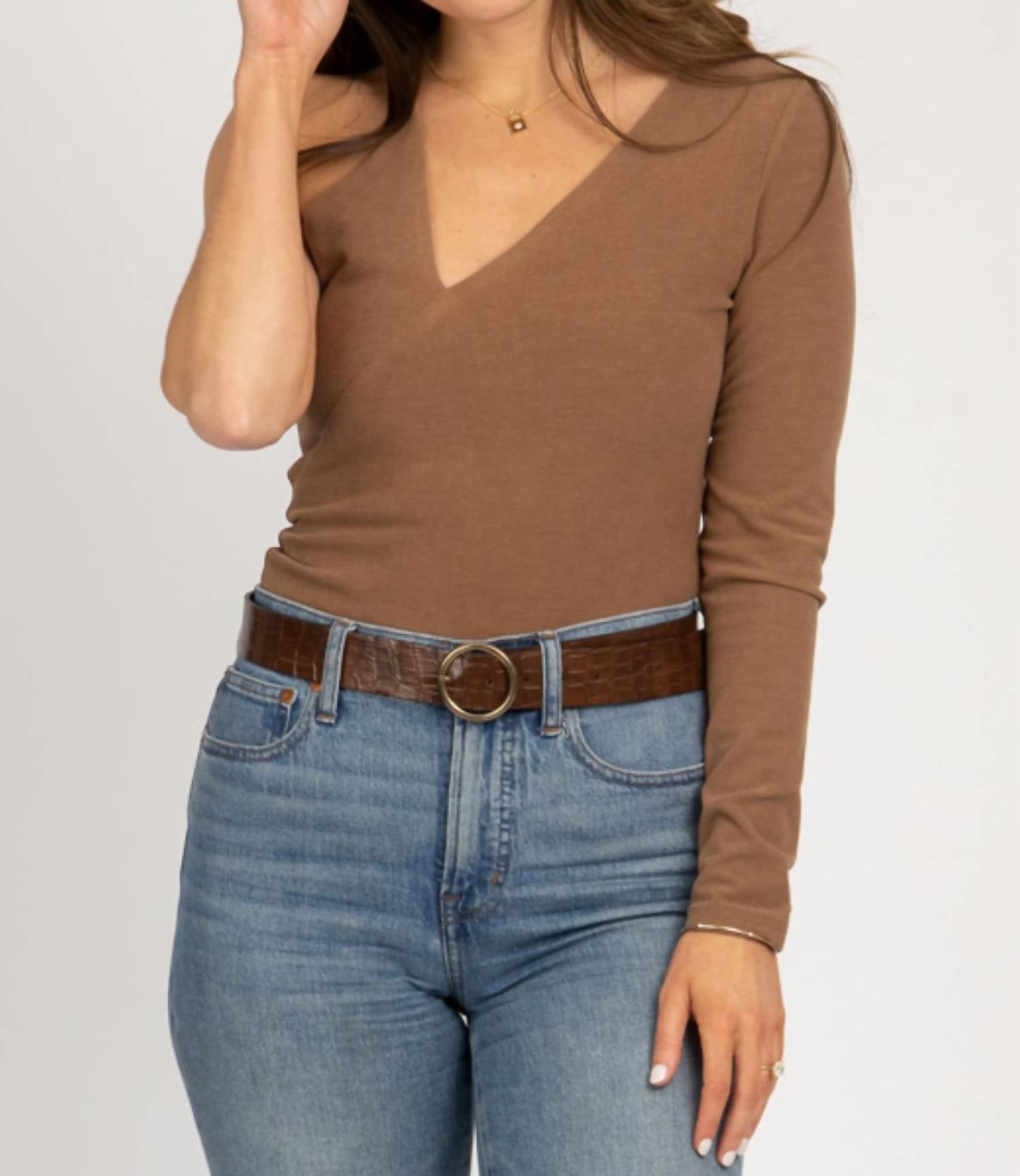 Боди с вырезом на тонких бретельках цвета мокко Fascination, цвет mocha
Боди с вырезом на тонких бретельках цвета мокко Fascination, цвет mocha