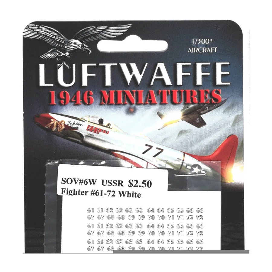 СССР — цифры истребителя №61-72, белые., Decals - Blue Sky
СССР — цифры истребителя №61-72, белые., Decals - Blue Sky