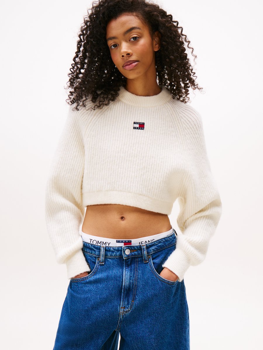 Джемпер Tommy Jeans CROP BADGE SWEATER, Ancient White/White
Джемпер Tommy Jeans CROP BADGE SWEATER, Ancient White/White