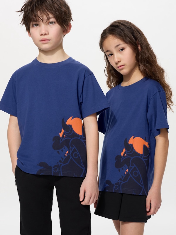 Футболка с графическим принтом Super Mario Archive ut Uniqlo, синий 
Футболка с графическим принтом Super Mario Archive ut Uniqlo, синий