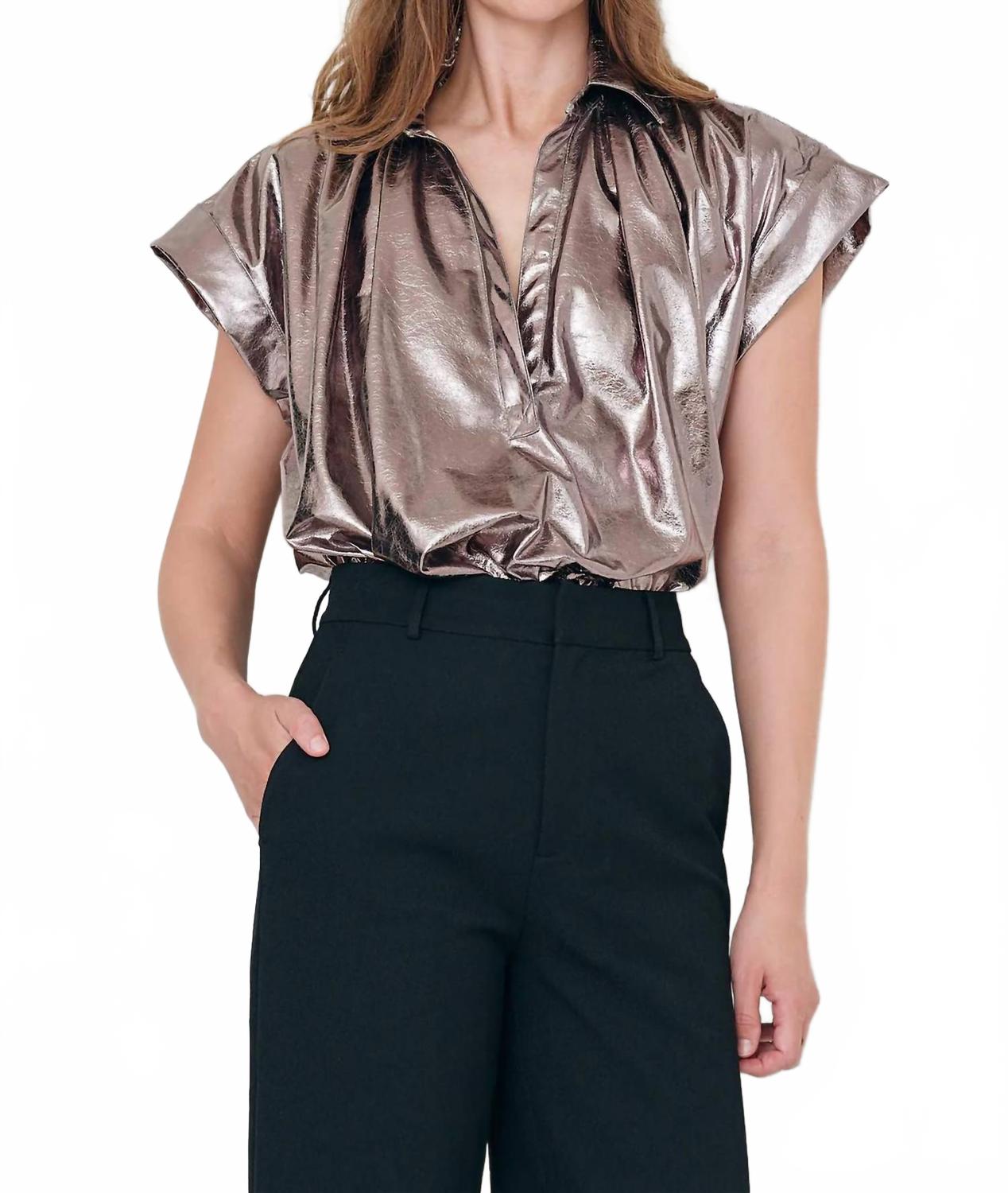 Тринити кожаный топ в бронзовом цвете SECULAR, бронзовый
Тринити кожаный топ в бронзовом цвете SECULAR, бронзовый