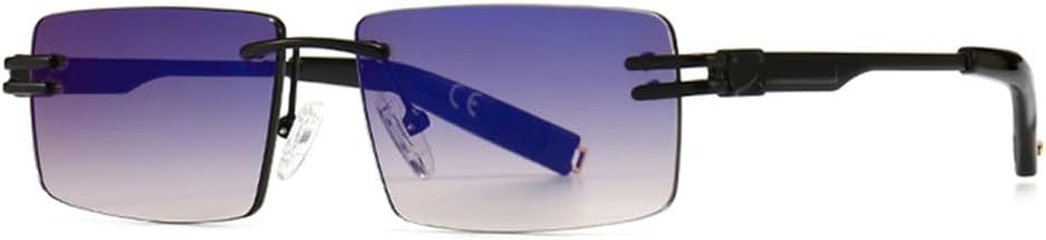 Ретро прямоугольные солнцезащитные очки без оправы, мужские металлические, женские солнцезащитные очки, мужские без оправы, защита от ультрафиолета UV400 LANGSER, Black With Blue
Ретро прямоугольные солнцезащитные очки без оправы, мужские металлические, женские солнцезащитные очки, мужские без оправы, защита от ультрафиолета UV400 LANGSER, Black With Blue