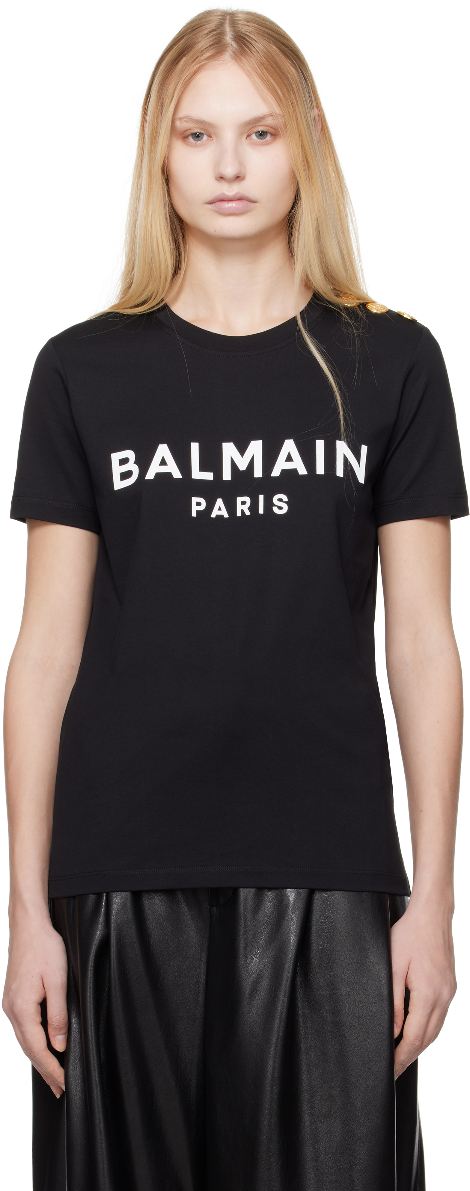 Черная футболка с принтом «Париж» Balmain, Noir/ Blanc
Черная футболка с принтом «Париж» Balmain, Noir/ Blanc