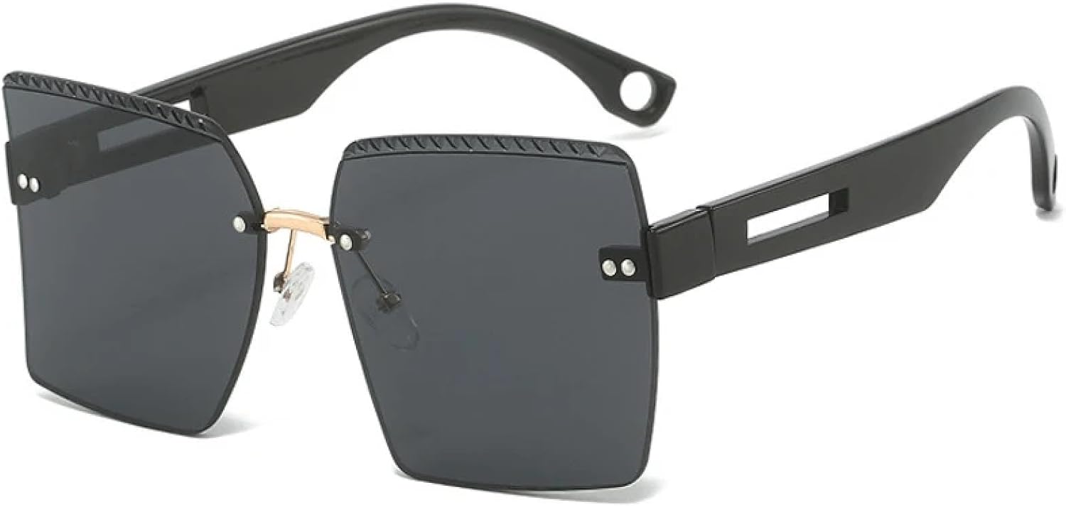 Солнцезащитные очки без оправы для женщин и мужчин, роскошные, для активного отдыха, спорта, летние, для путешествий, с защитой от УФ-излучения UV400 TKKTLLT, Black Gray
Солнцезащитные очки без оправы для женщин и мужчин, роскошные, для активного отдыха, спорта, летние, для путешествий, с защитой от УФ-излучения UV400 TKKTLLT, Black Gray