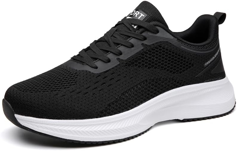 Мужские повседневные легкие кроссовки с шнуровкой, противоскользящие, дышащие, с сетчатым верхом, низкие, подходят для ходьбы, тенниса и повседневных поездок Igzbibg, черный
Мужские повседневные легкие кроссовки с шнуровкой, противоскользящие, дышащие, с сетчатым верхом, низкие, подходят для ходьбы, тенниса и повседневных поездок Igzbibg, черный