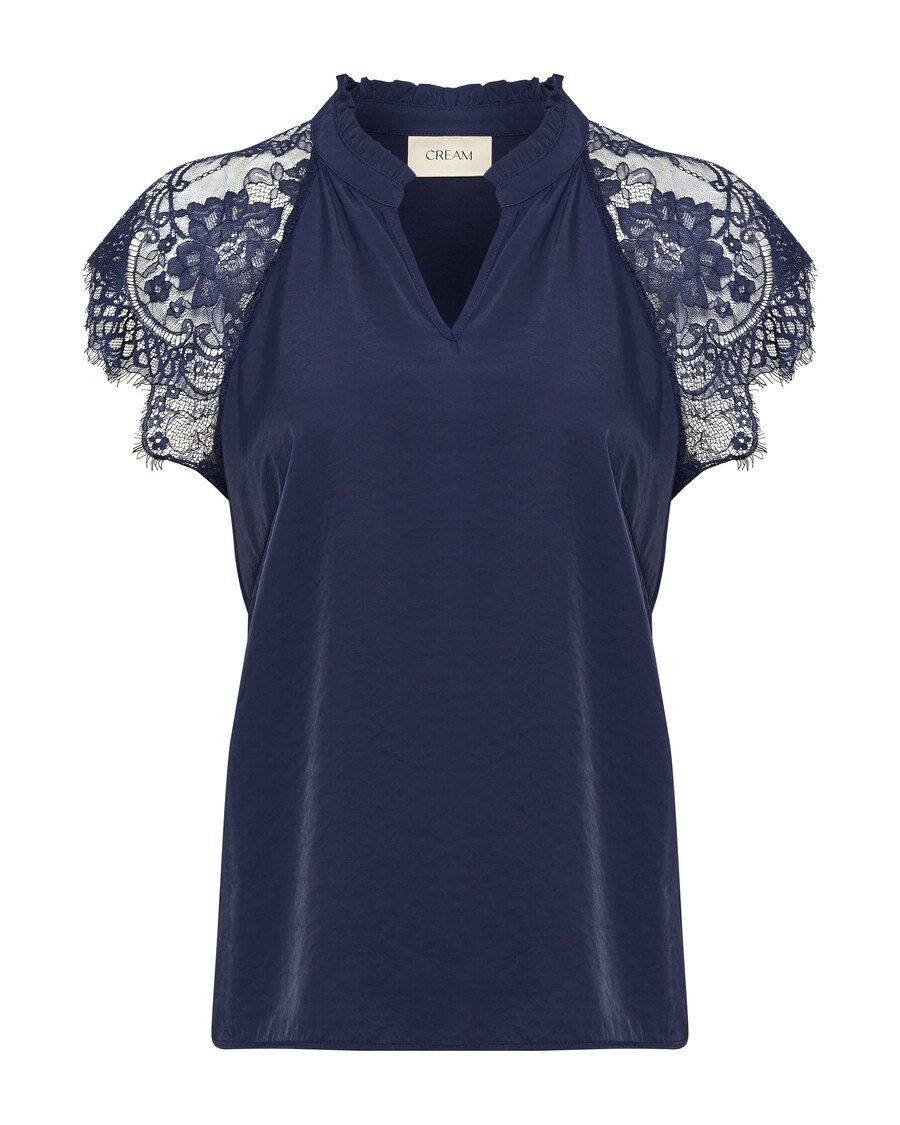 Кружевная блузка Cream Blouse Nola, цвет navy/dark blue
Кружевная блузка Cream Blouse Nola, цвет navy/dark blue