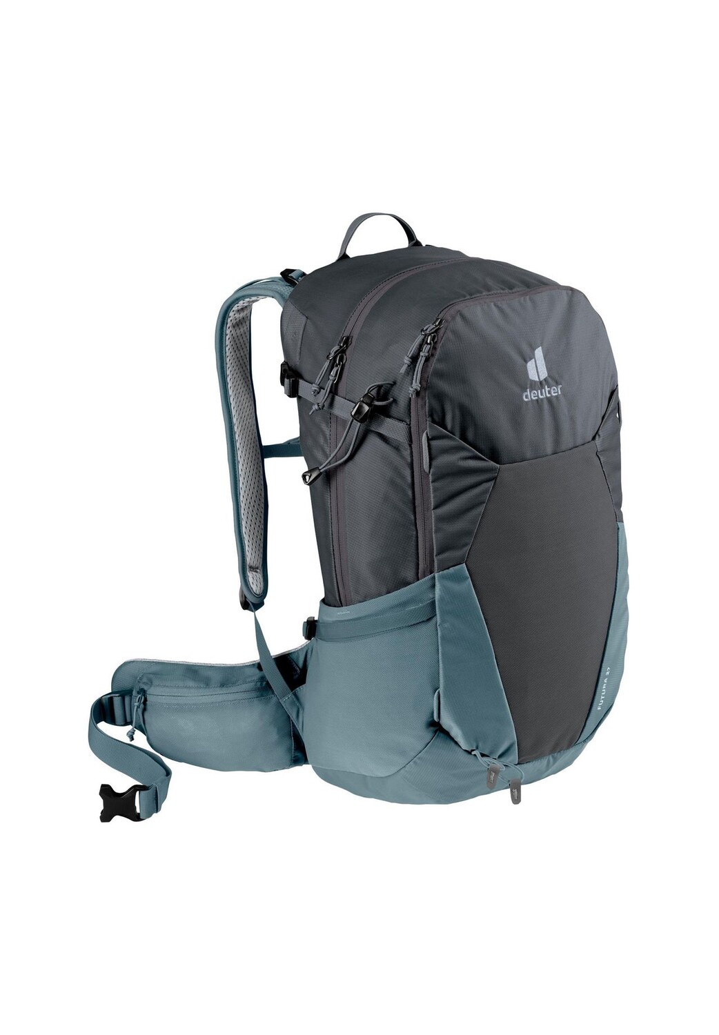 Походный рюкзак Futura 27 нагрудный ремень, сетчатая спинка, подготовка системы гидратации, встроенный дождевик для женщин и мужчин deuter, цвет Graphite-Shale
Походный рюкзак Futura 27 нагрудный ремень, сетчатая спинка, подготовка системы гидратации, встроенный дождевик для женщин и мужчин deuter, цвет Graphite-Shale