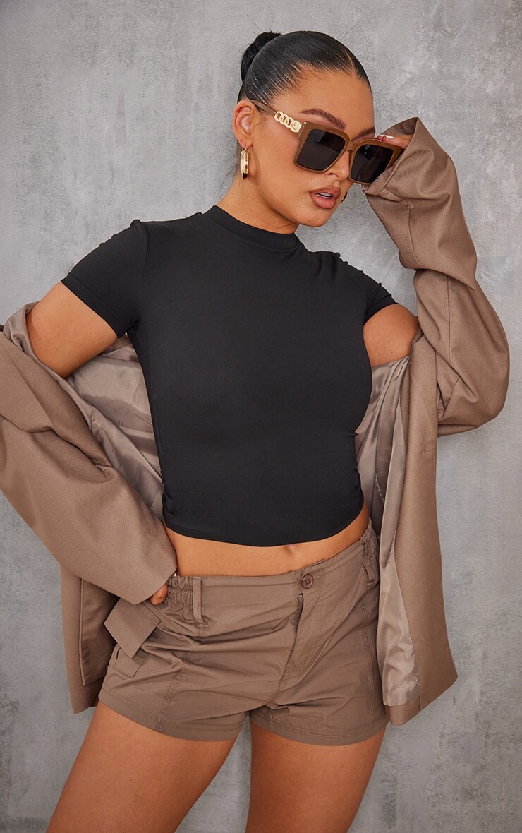 PrettyLittleThing Черная футболка с коротким рукавом Contour Sculpt, Черный, PrettyLittleThing Черная футболка с коротким рукавом Contour Sculpt
PrettyLittleThing Черная футболка с коротким рукавом Contour Sculpt, Черный, PrettyLittleThing Черная футболка с коротким рукавом Contour Sculpt