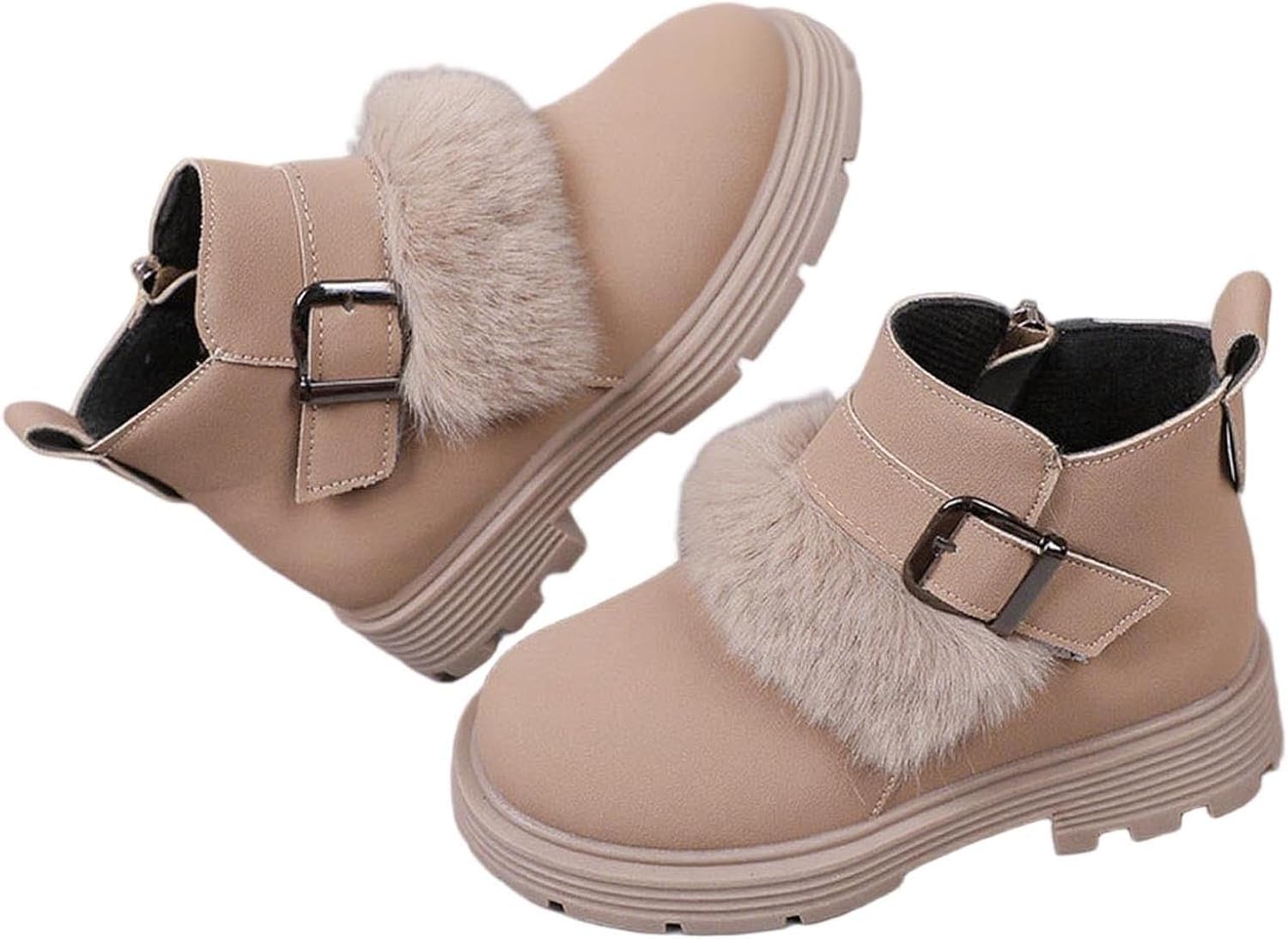 Детские зимние ботильоны для девочек с отделкой из замши, пряжкой и пушистой подкладкой, короткие, теплые, на плоской подошве, с нескользящей подошвой и боковой молнией Generic, Khaki
Детские зимние ботильоны для девочек с отделкой из замши, пряжкой и пушистой подкладкой, короткие, теплые, на плоской подошве, с нескользящей подошвой и боковой молнией Generic, Khaki