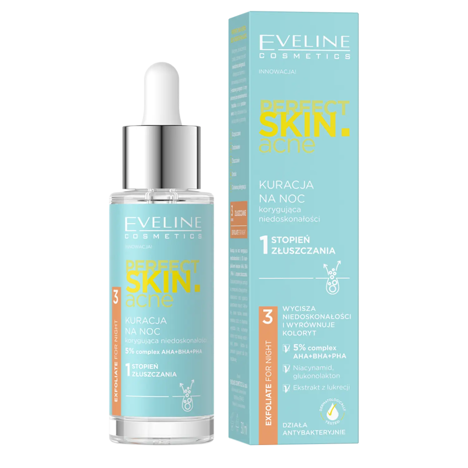 5% кислотный уход на ночь для лица Eveline Cosmetics Perfect Skin Acne, 30 мл
5% кислотный уход на ночь для лица Eveline Cosmetics Perfect Skin Acne, 30 мл