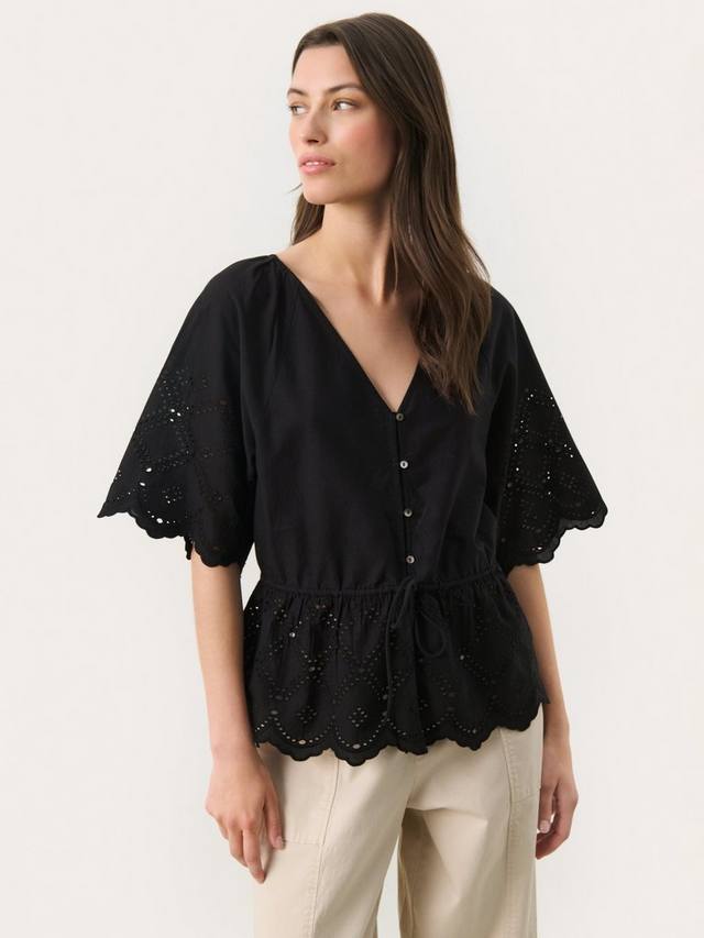 Топ Rosalie с завязкой на талии и фигурным краем Part Two, Black
Топ Rosalie с завязкой на талии и фигурным краем Part Two, Black