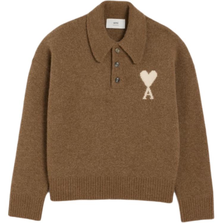 Рубашка-поло Ami Paris Heart logo Sweater AMIPARIS, Hazelnut
Рубашка-поло Ami Paris Heart logo Sweater AMIPARIS, Hazelnut