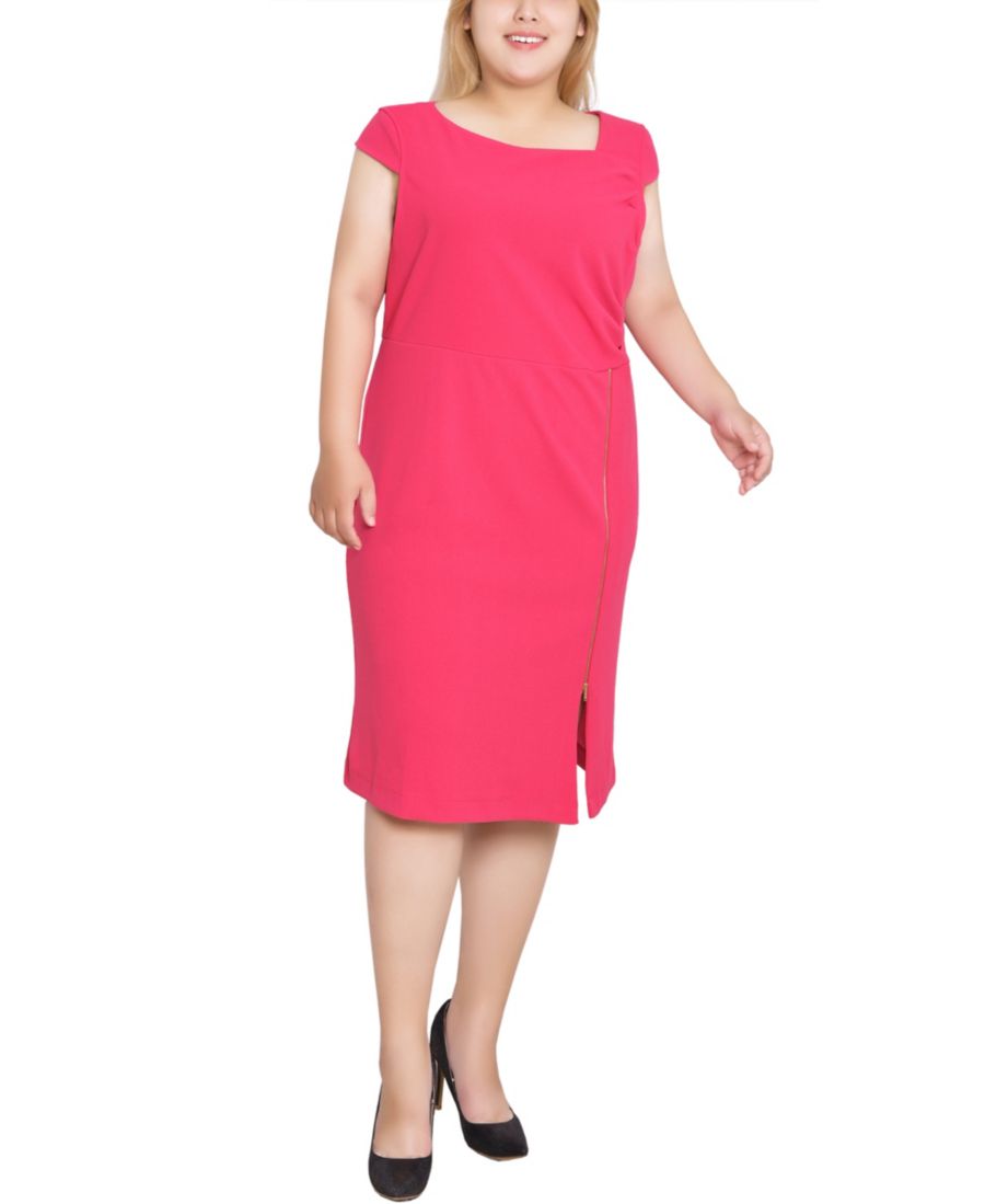 Платье большого размера с короткими рукавами и открытой молнией NY Collection, Coral pink
Платье большого размера с короткими рукавами и открытой молнией NY Collection, Coral pink