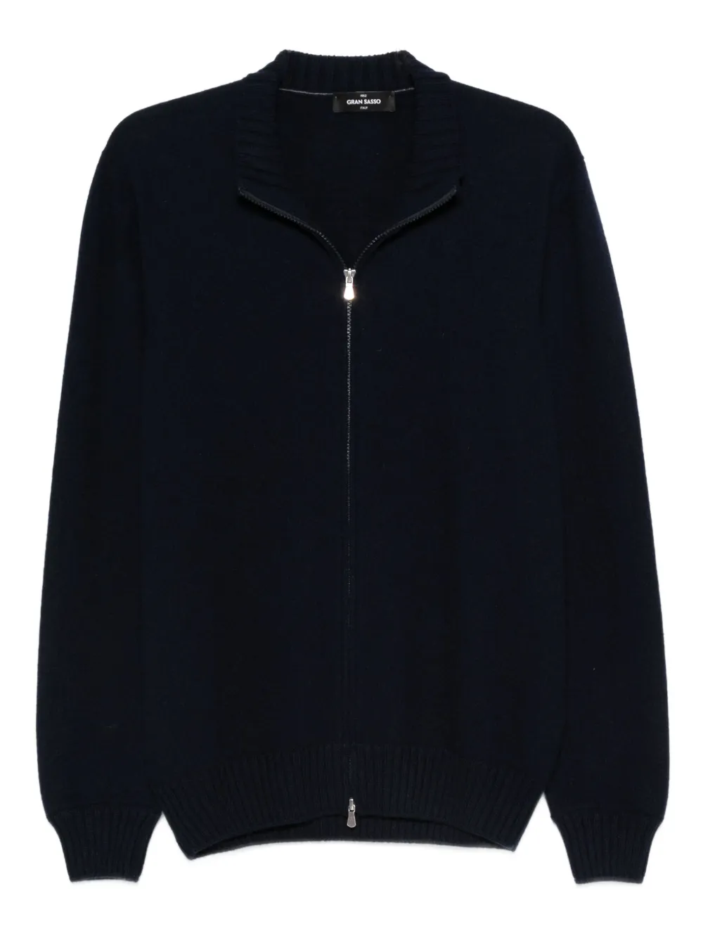 Кашемировый кардиган на молнии Gran Sasso, синий
Кашемировый кардиган на молнии Gran Sasso, синий