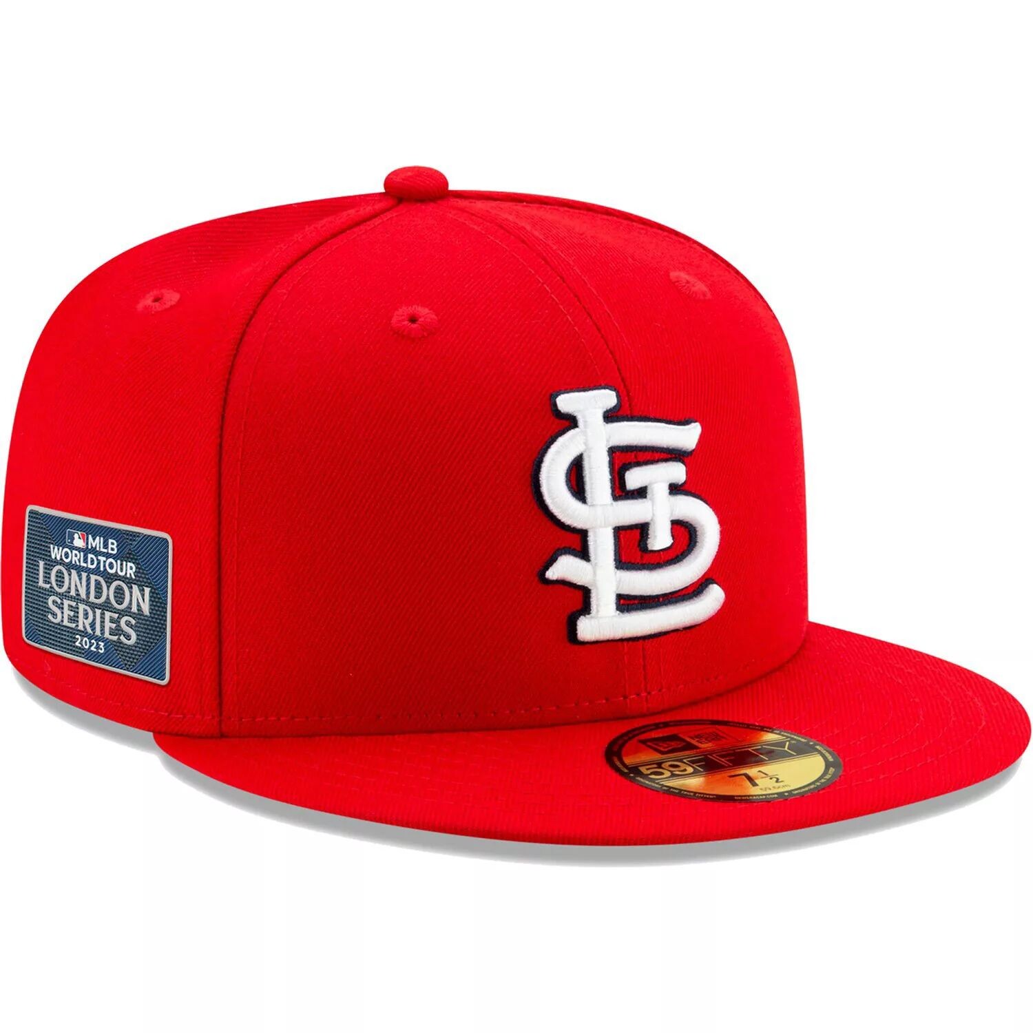 Мужская облегающая шляпа New Era Red St. Louis Cardinals On-Field 2023 World Tour London Series 59FIFTY
Мужская облегающая шляпа New Era Red St. Louis Cardinals On-Field 2023 World Tour London Series 59FIFTY