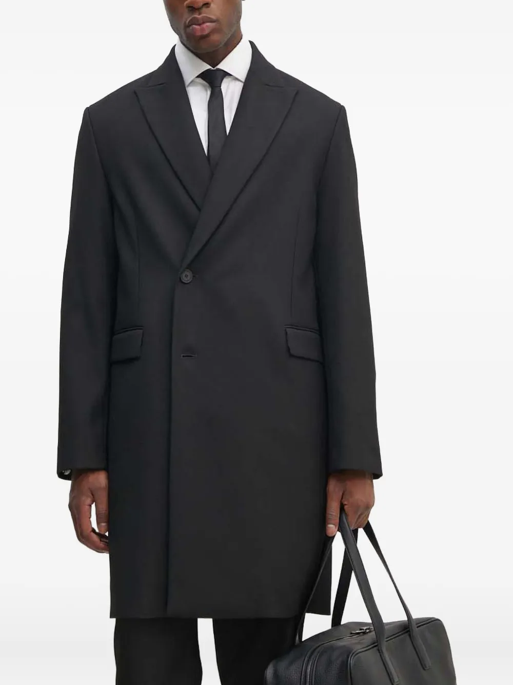 Однобортное пальто Versace Jeans Couture, черный
Однобортное пальто Versace Jeans Couture, черный