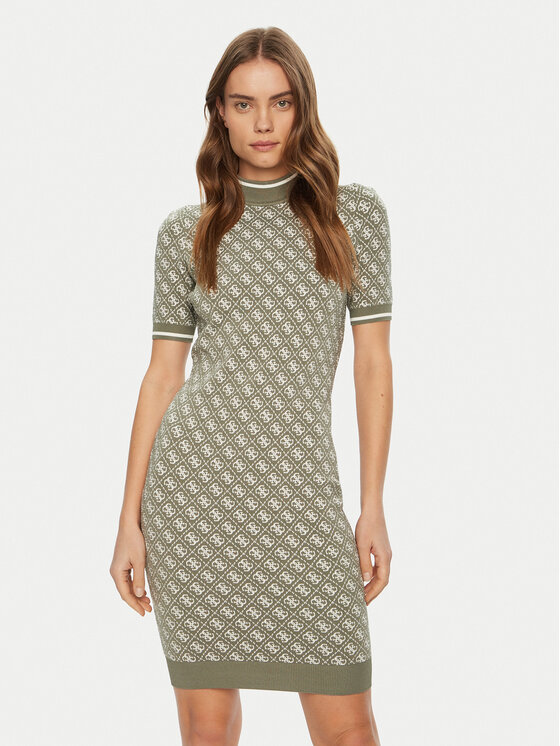 Вязаное платье regular fit W3YK39 Z37K0 Guess, зеленый
Вязаное платье regular fit W3YK39 Z37K0 Guess, зеленый