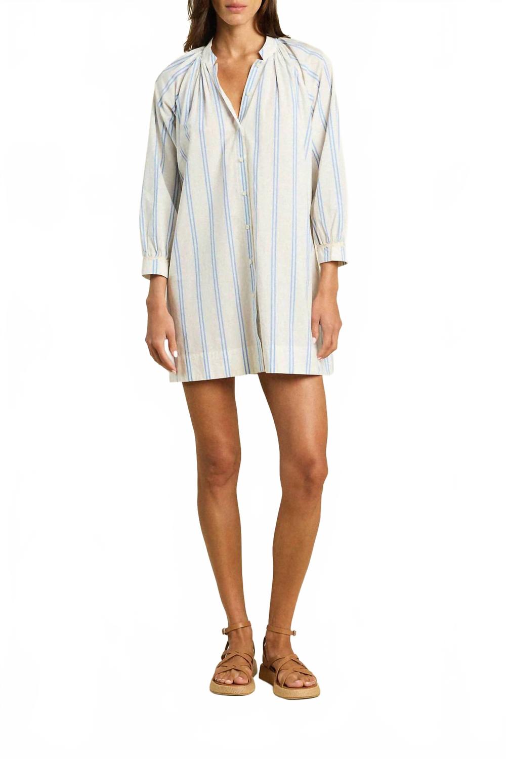 Мини-платье Angeline в голубую полоску TROVATA
Мини-платье Angeline в голубую полоску TROVATA