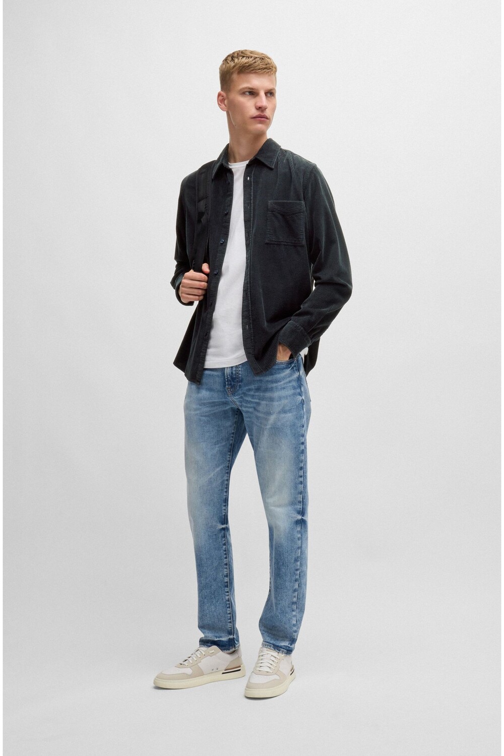 Рубашка из хлопка стандартного кроя Boss, синий
Рубашка из хлопка стандартного кроя Boss, синий