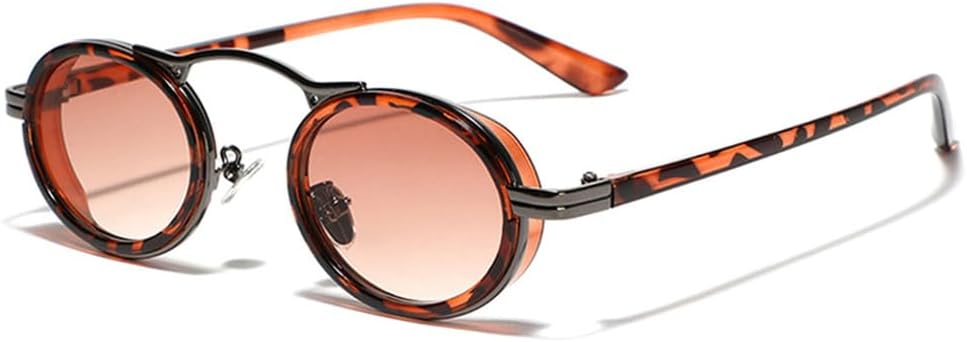 Солнцезащитные очки в стиле ретро-панк для женщин, овальные, с градиентным переходом цвета, защита от ультрафиолета UV400; для мужчин, полуметаллические KTUCN, Leopard Tea Gradient
Солнцезащитные очки в стиле ретро-панк для женщин, овальные, с градиентным переходом цвета, защита от ультрафиолета UV400; для мужчин, полуметаллические KTUCN, Leopard Tea Gradient