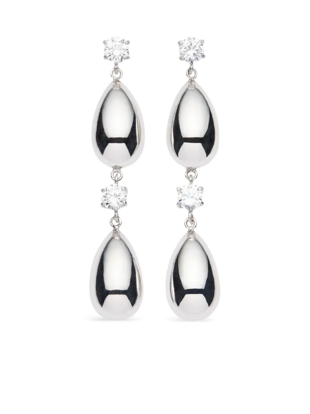 Серьги-гвоздики с украшением в виде капли Magda Butrym, серебристый
Серьги-гвоздики с украшением в виде капли Magda Butrym, серебристый