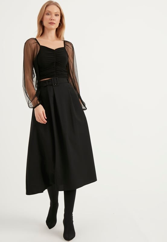 Юбка с поясом и карманами Herita, черный
Юбка с поясом и карманами Herita, черный