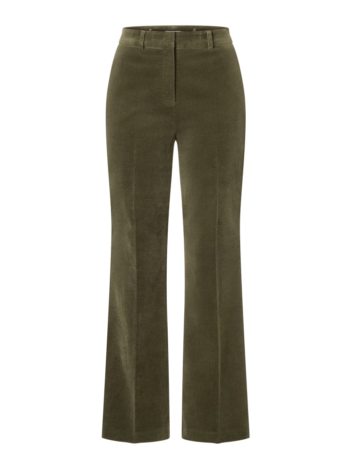 Брюки из эластичного бархата, заутюженная стрелка в виде оливкового листа More & More
Брюки из эластичного бархата, заутюженная стрелка в виде оливкового листа More & More