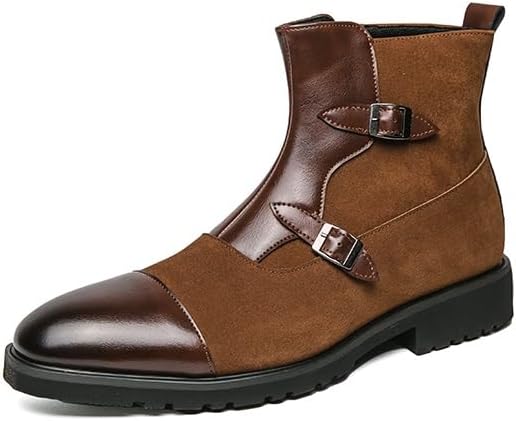 Мужские замшевые ботинки челси без шнурков, ботильоны с текстурированной поверхностью и мягкой стелькой, повседневная обувь для мужчин Zestrelax, коричневый
Мужские замшевые ботинки челси без шнурков, ботильоны с текстурированной поверхностью и мягкой стелькой, повседневная обувь для мужчин Zestrelax, коричневый