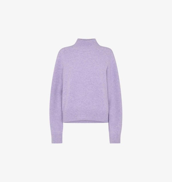 Вязаный шерстяной джемпер с воротником-стойкой Whistles, цвет lilac
Вязаный шерстяной джемпер с воротником-стойкой Whistles, цвет lilac