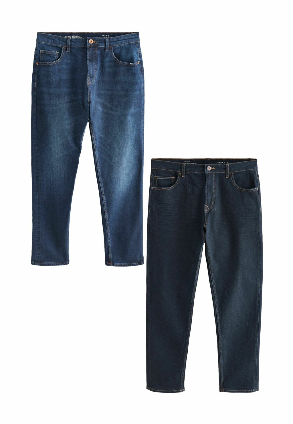 Джинсы облегающего кроя 2 PACK Next, синий 
Джинсы облегающего кроя 2 PACK Next, синий