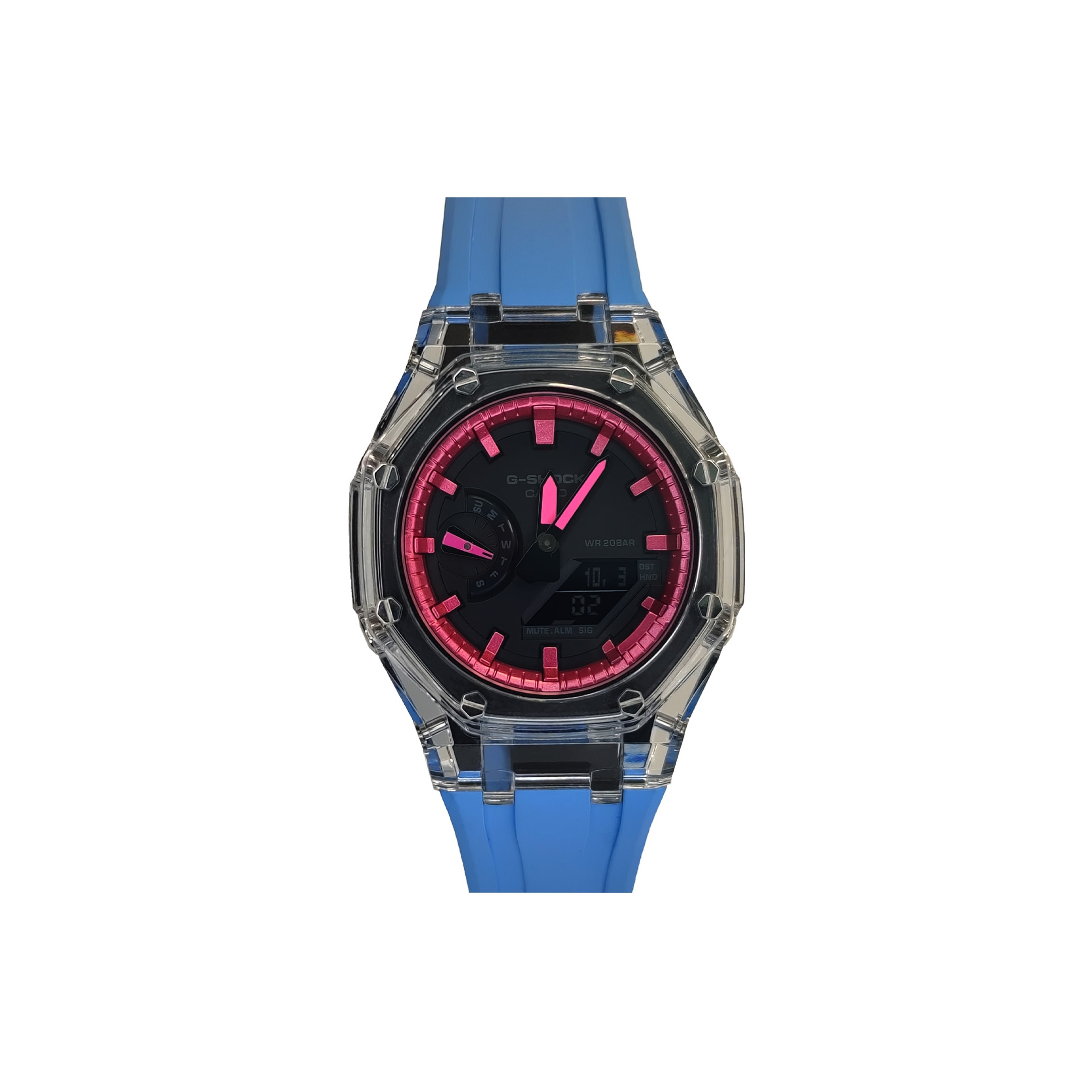 CASIO Часы Men Liquid Crystal/Analog Dual Display Series Black Watch, Translucent Pure Blue Pink
CASIO Часы Men Liquid Crystal/Analog Dual Display Series Black Watch, Translucent Pure Blue Pink