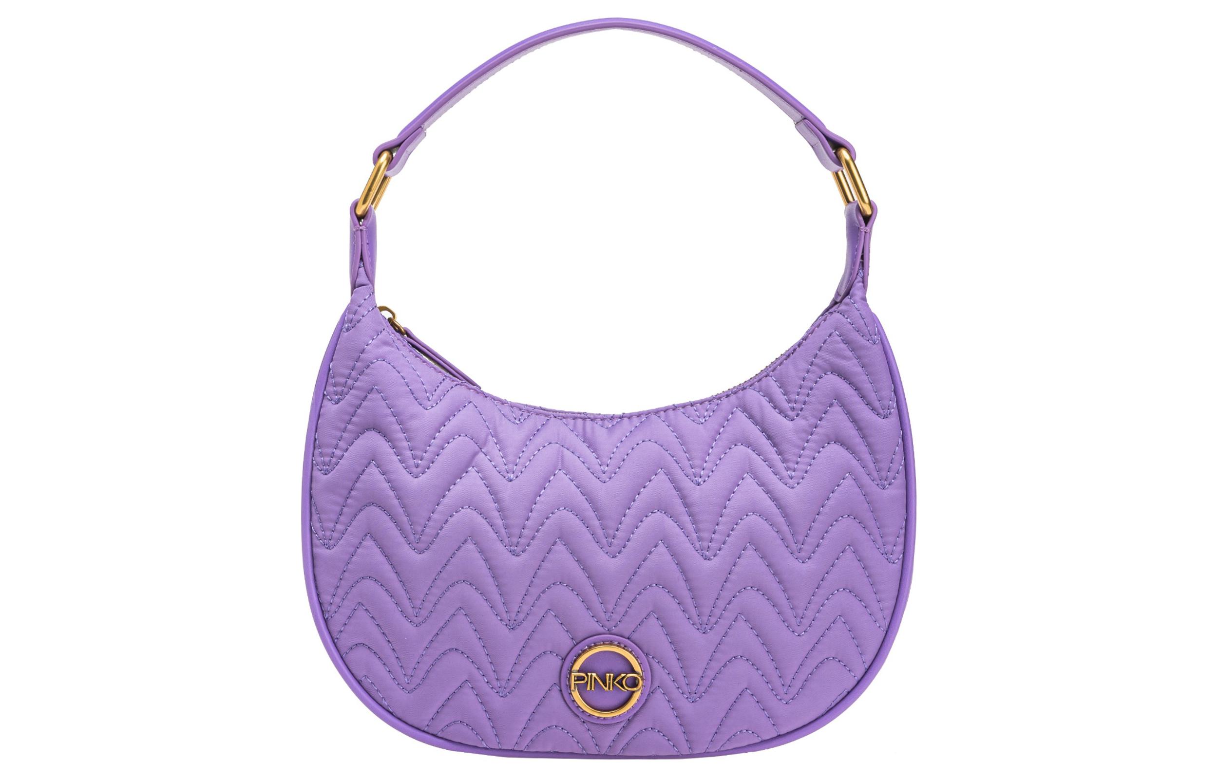 Полиэстеровая наплечная сумка через плечо женская фиолетовая PINKO
Полиэстеровая наплечная сумка через плечо женская фиолетовая PINKO