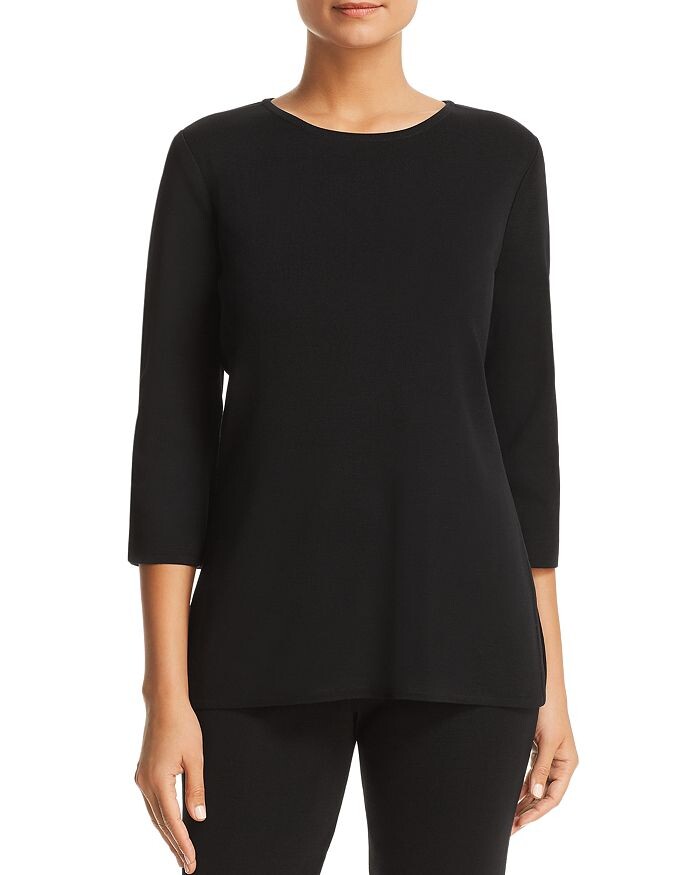 Туника Misook с боковыми разрезами, черный
Туника Misook с боковыми разрезами, черный